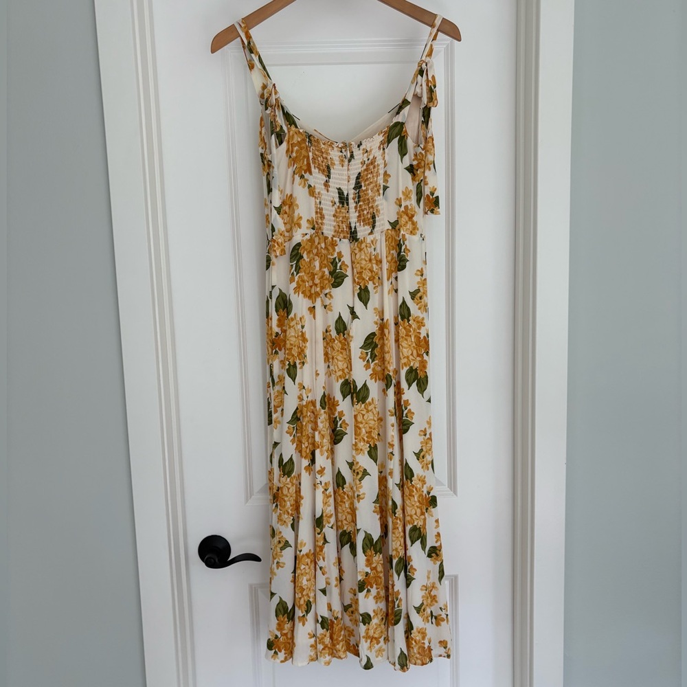 Reformation Nadira Fara Floral Midi Dress 10/M Coquette - Picture 9 of 11